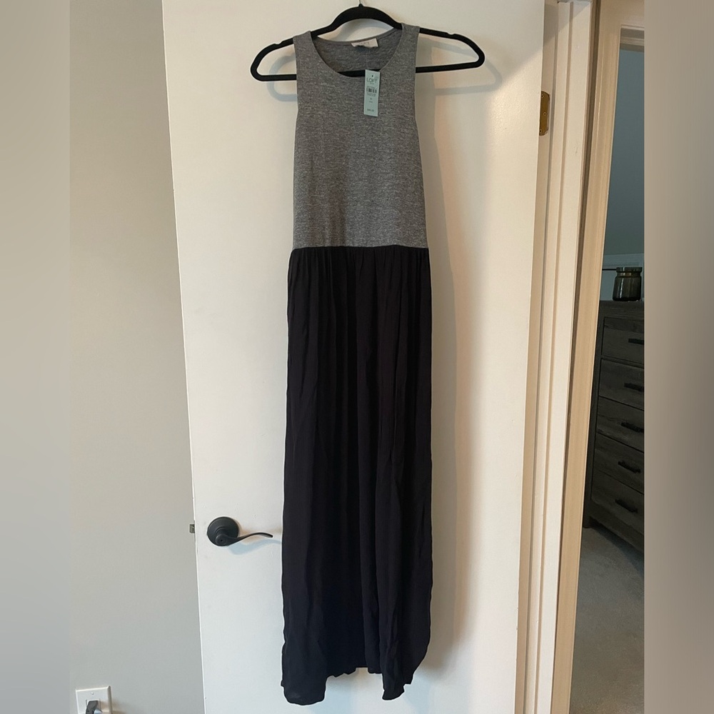 Maxi dress, mixed materials, NEW with tags!